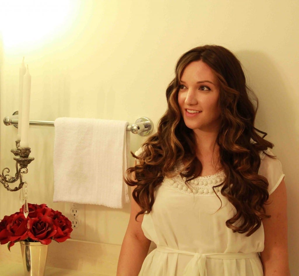 Bombshell Curls Hair Tutorial featured by top San Francisco beauty blog, Just Add Glam