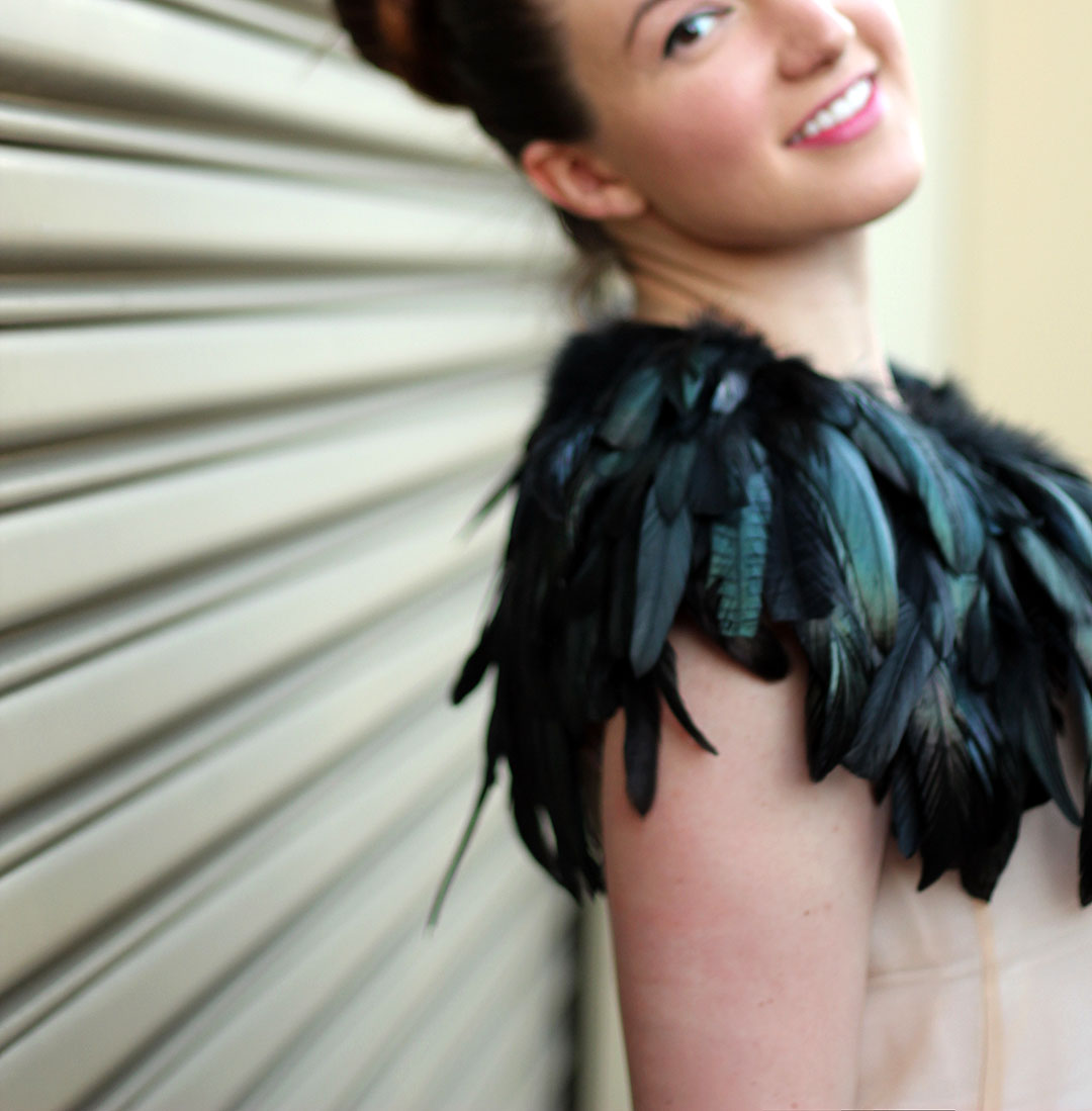 how to wear feathers - Just Add Glam