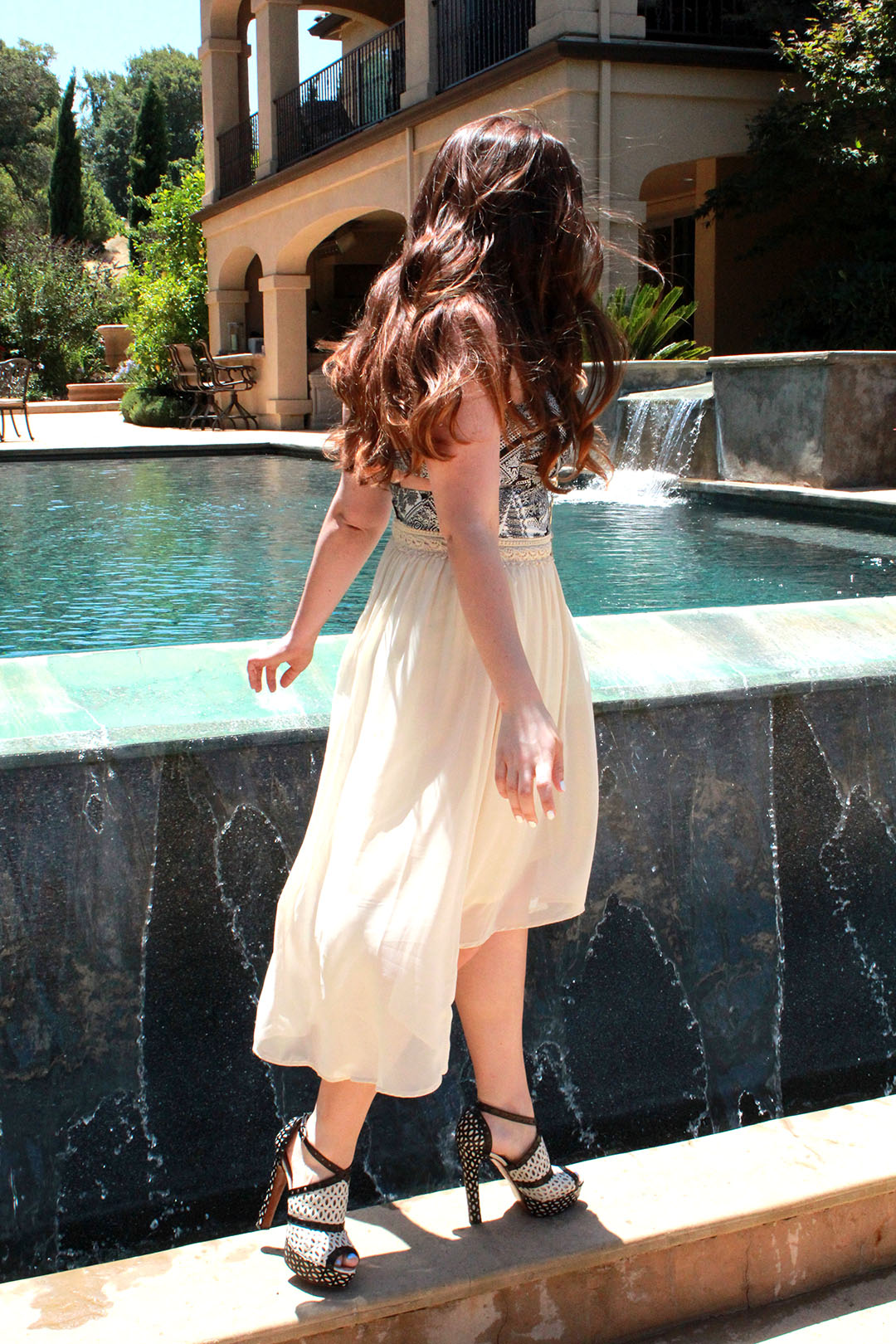 Alaia pool party heels featured by top San Francisco fashion blogger, Just Add Glam