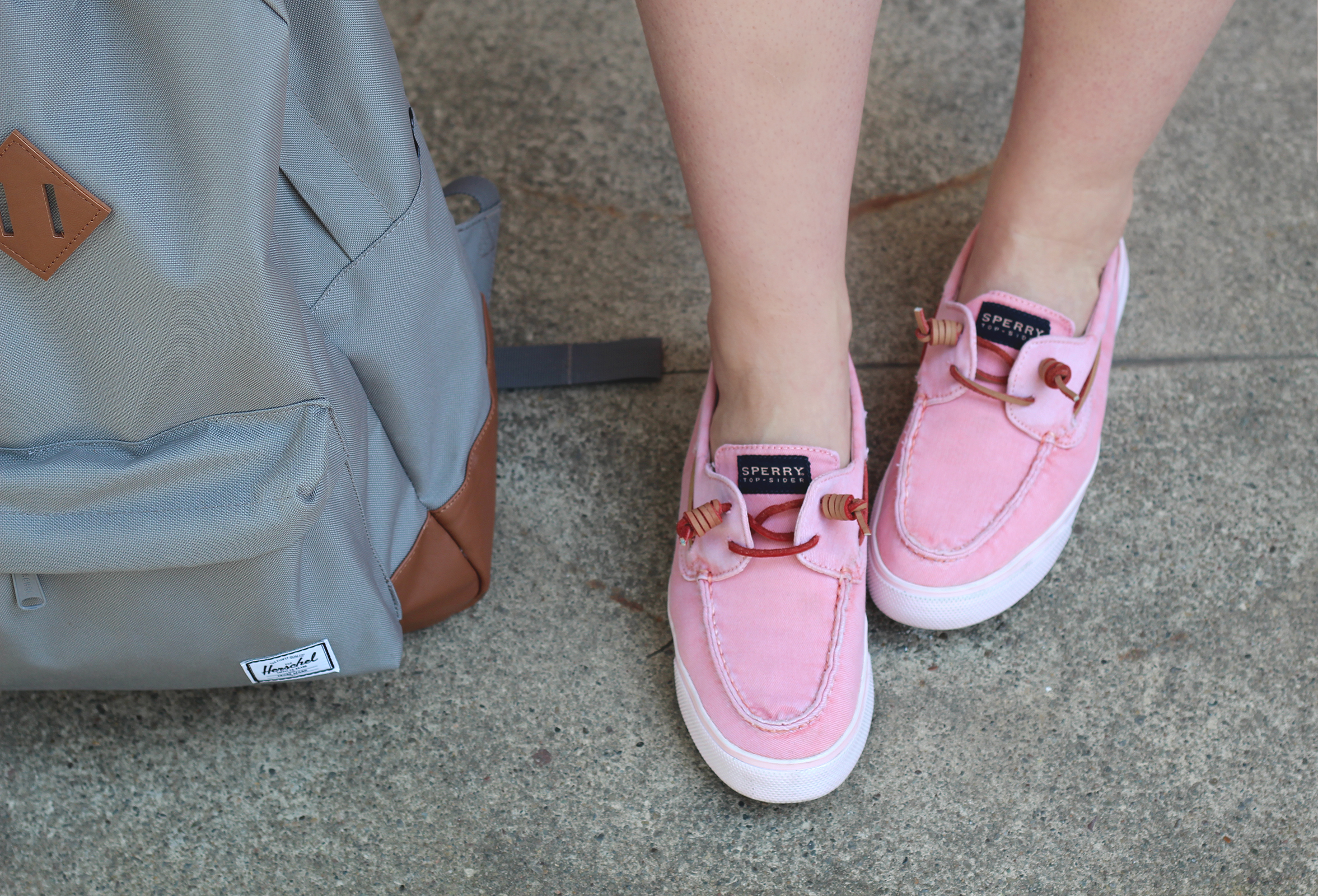 pink Sperry shoes