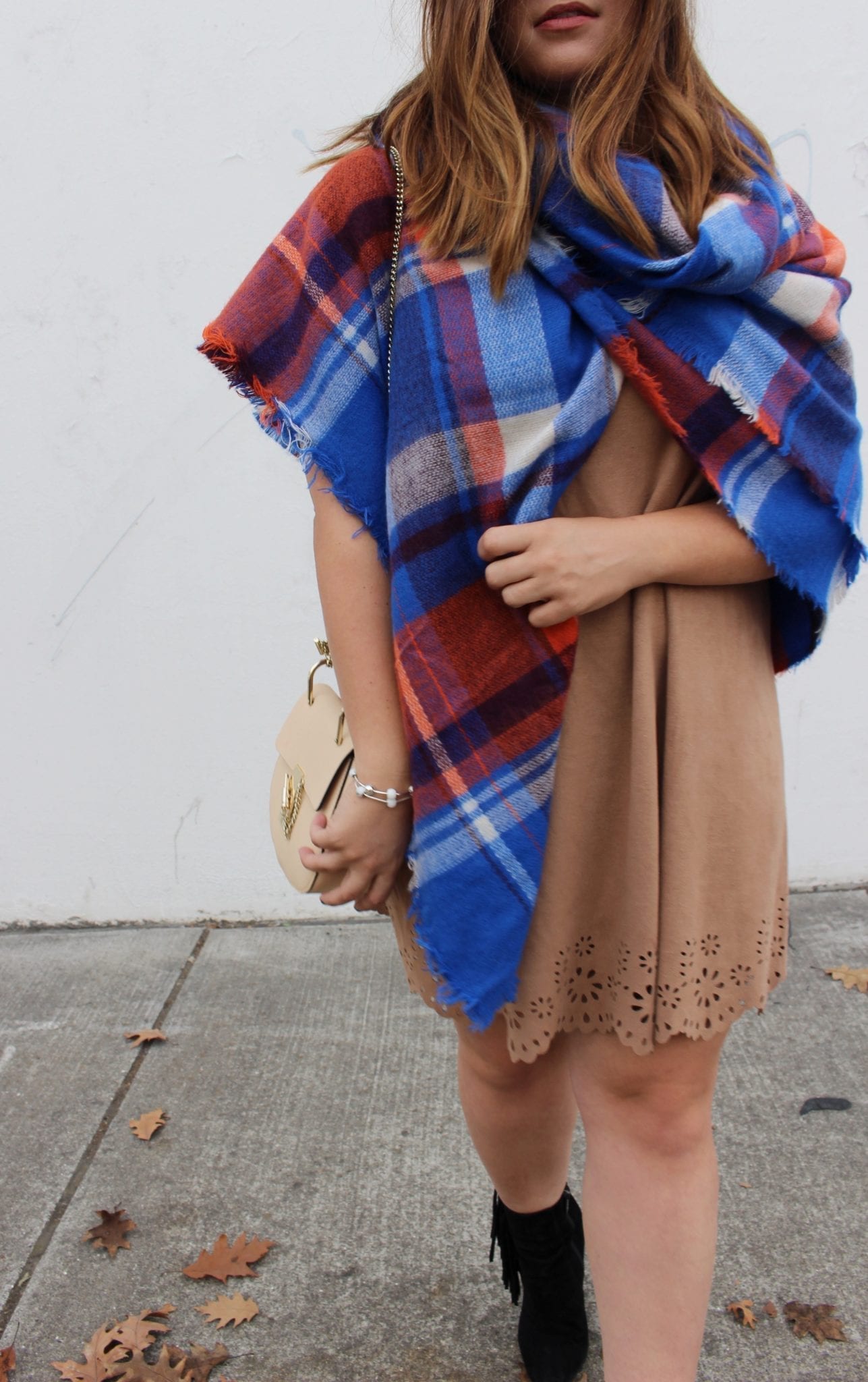 plaid fall scarf