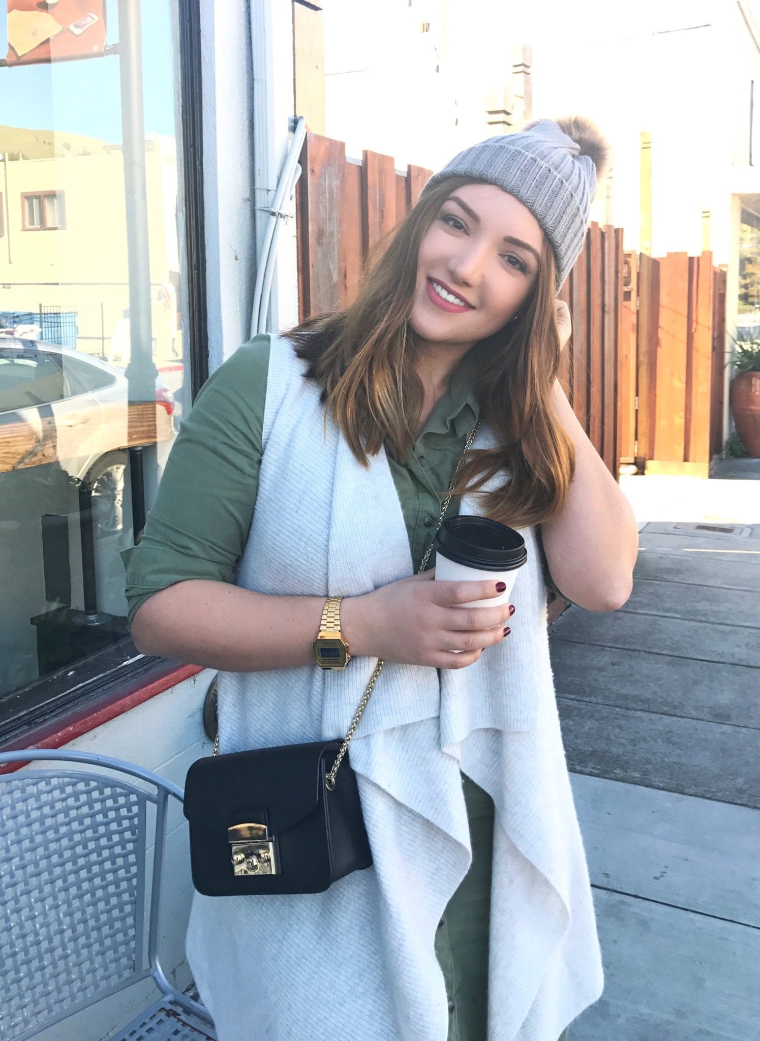 Vintage Casio Watch featured by popular San Francisco style blogger, Just Add Glam