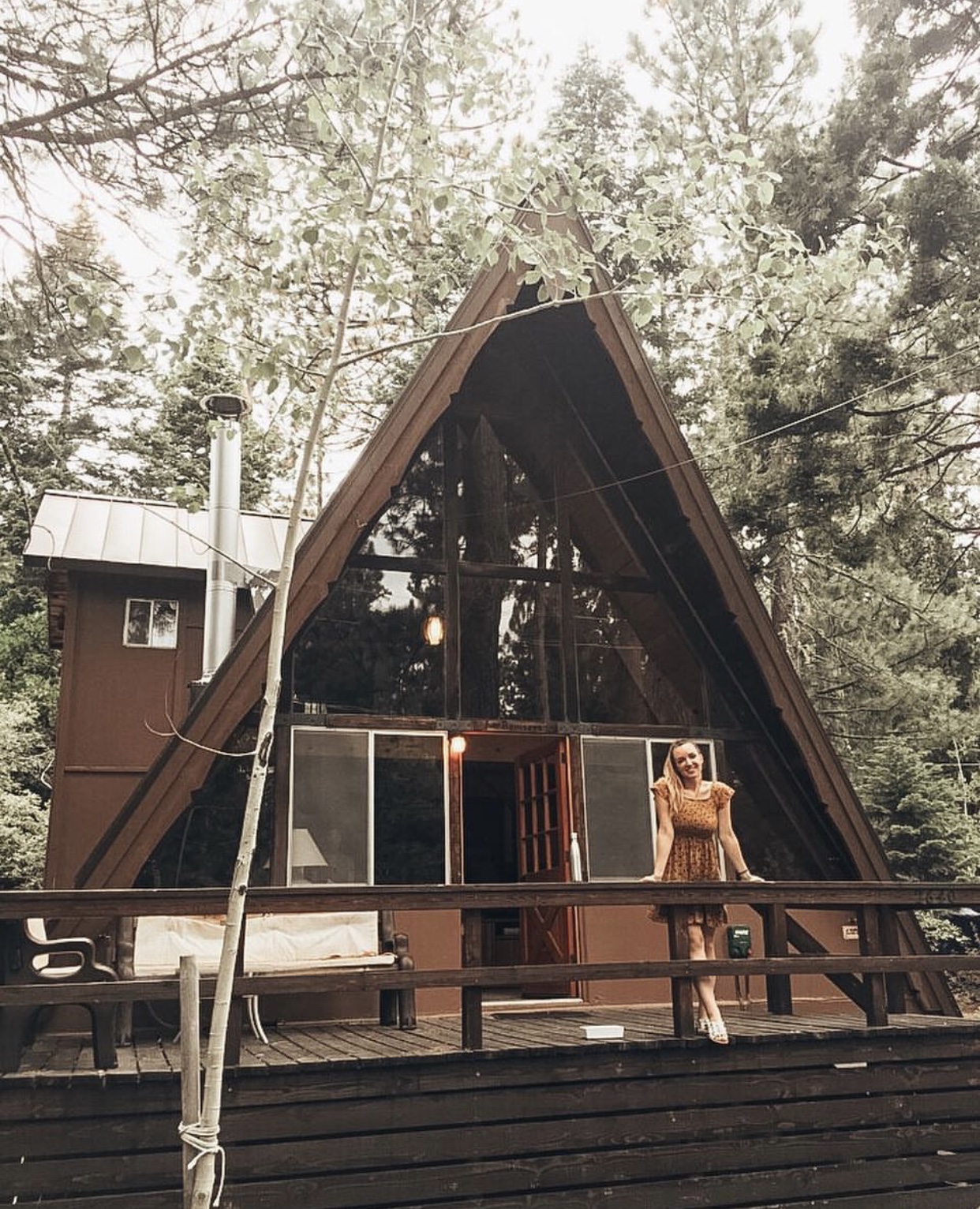The Tahoe A-Frame | Top 10 Things To Do in Lake Tahoe, a Complete Travel Guide featured by top San Francisco travel blog Just Add Glam