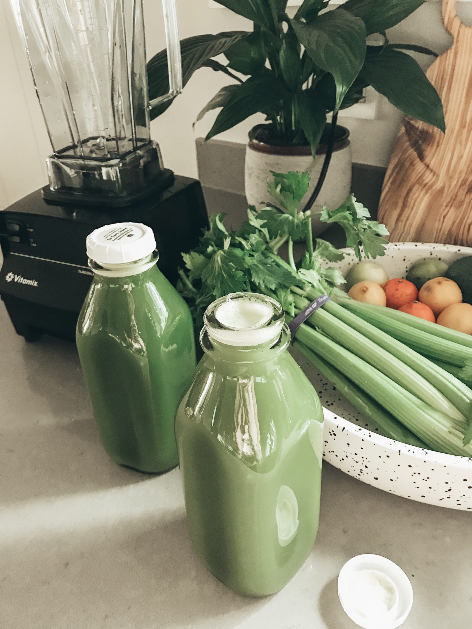 Top 3 Celery Juice Benefits on the Keto Diet featured by top US lifestyle blog, Just Add Glam