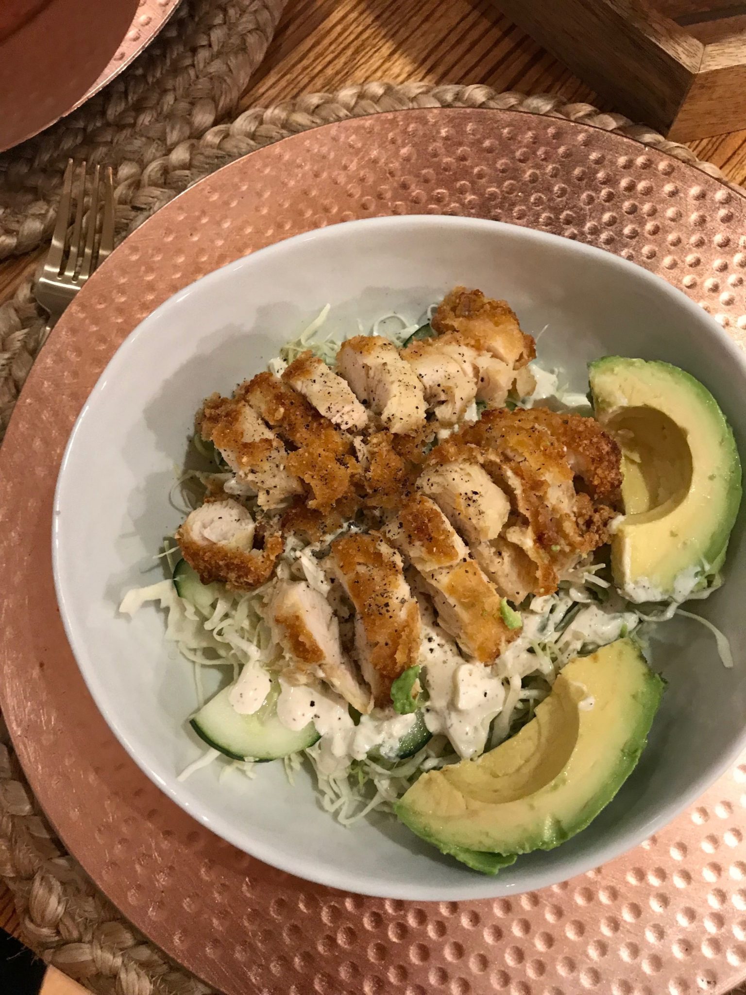 Chicken Avocado Salad featured by top US lifestyle blog Just Add Glam