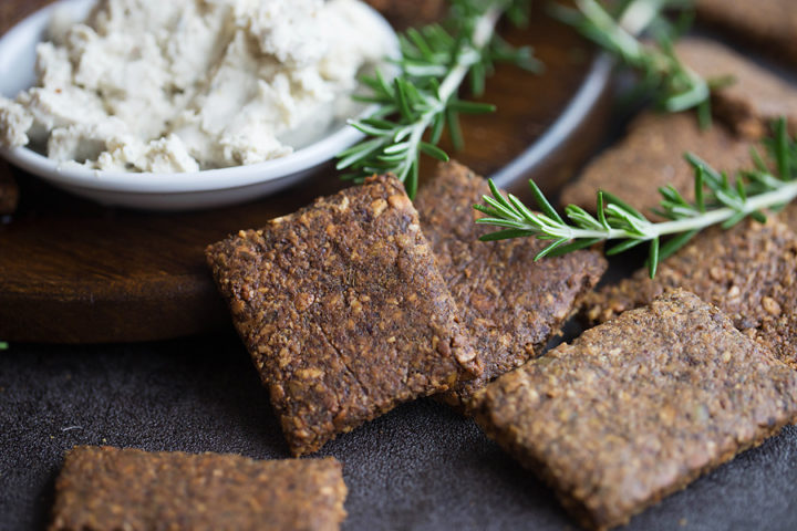Keto Thanksgiving Recipes featured by top US lifestyle blog, Just Add Glam: keto rosemary crackers