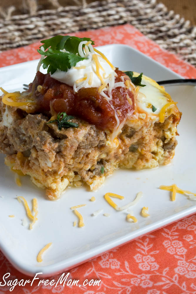 Crock-Pot-Mexican-Breakfast - Just-add-glam | HEALTHY KETO CROCKPOT RECIPES TO EASE YOU INTO THE NEW YEAR by popular San Francisco life and style blog, Just Add Glam: image of Keto mexican breakfast casserole.