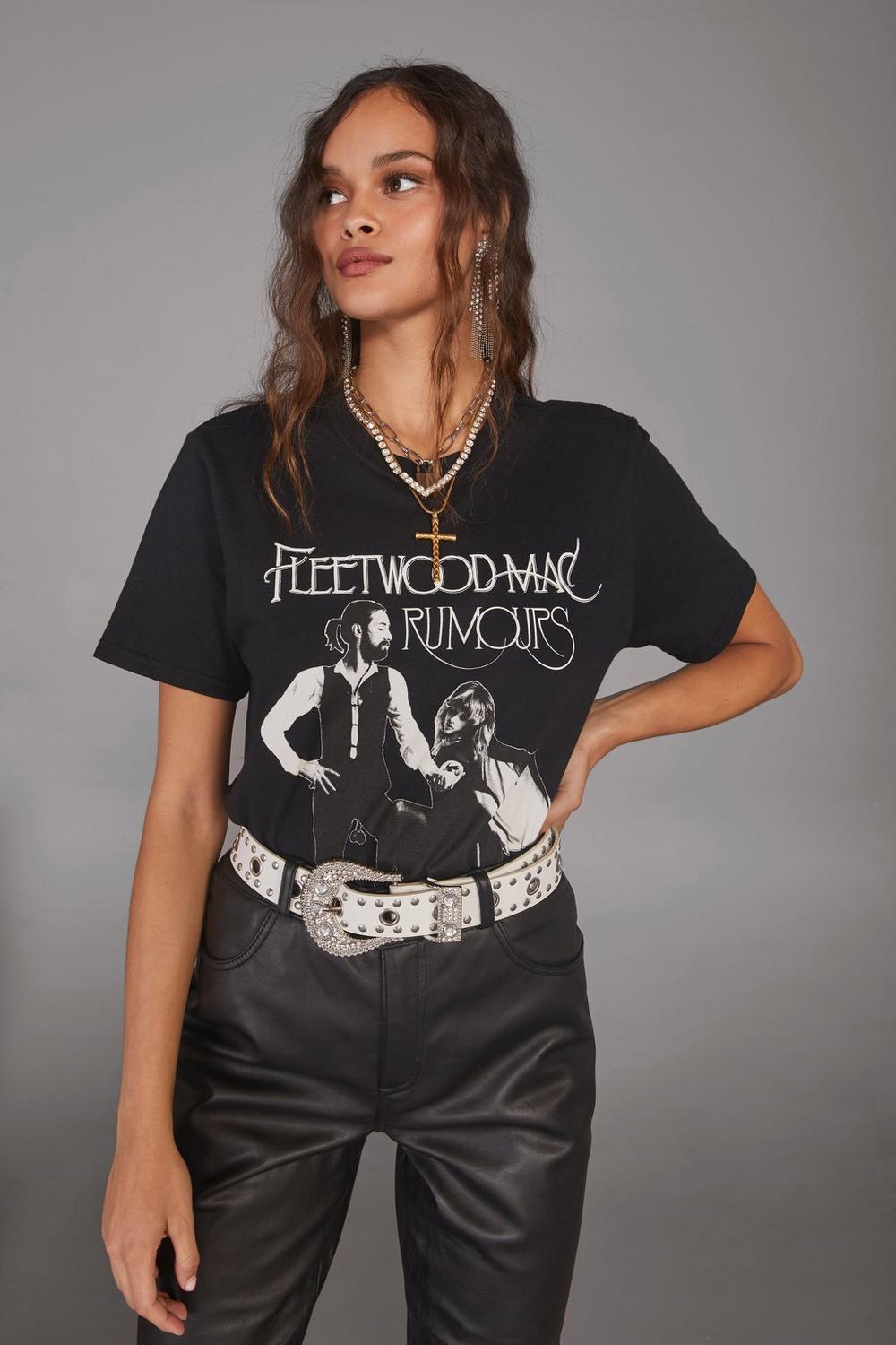 Fleetwood Mac Just Add Glam | 30 BEST VINTAGE BAND TEES by popular San Francisco life and style blog, Just Add Glam: image of a vintage Fleetwood Mac tee. 
