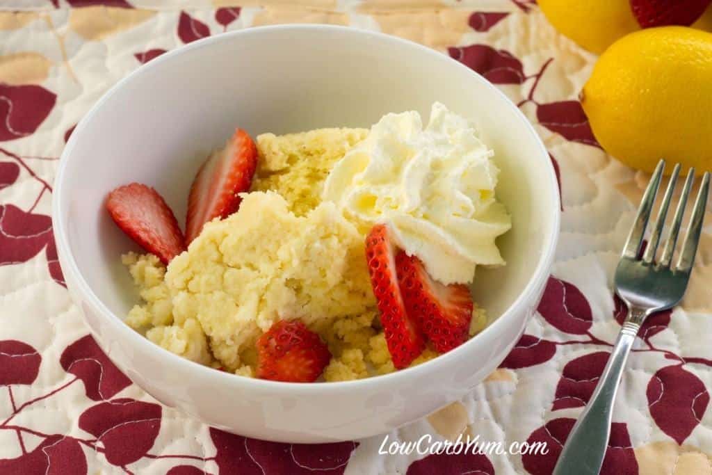 gluten-free-low-carb-crock-pot-lemon-cake-just-add-glam | HEALTHY KETO CROCKPOT RECIPES TO EASE YOU INTO THE NEW YEAR by popular San Francisco life and style blog, Just Add Glam: image of lemon crockpot cake.