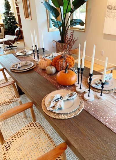 thanksgiving fall tablescape